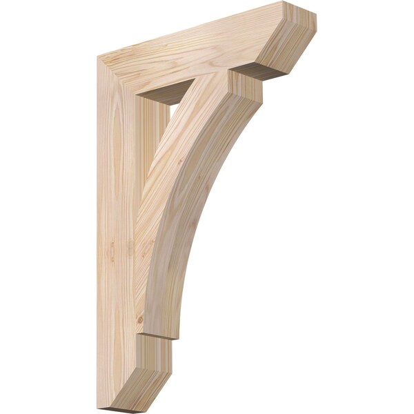 Ekena Millwork Thorton Slat Smooth Bracket, Douglas Fir, 3 1/2"W x 16"D x 24"H BKT04X16X24THR06SDF - main